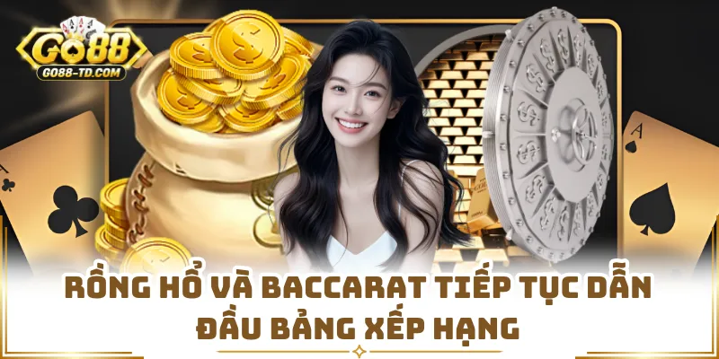 Rồng Hổ Và Baccarat Tiếp Tục Dẫn Đầu Bảng Xếp Hạng